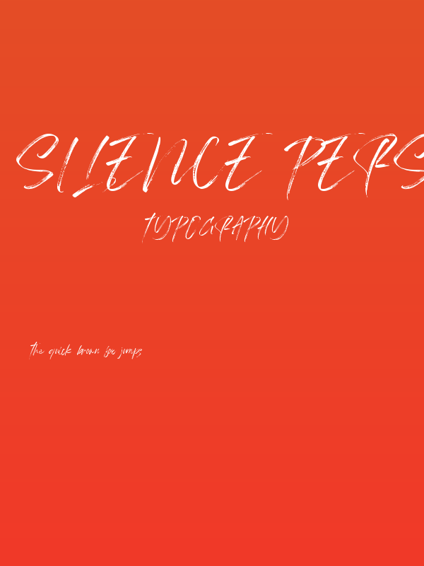 Silence Personal Use Only !!! Poster