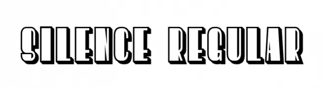 Silence Regular  フリーフォントのダウンロード