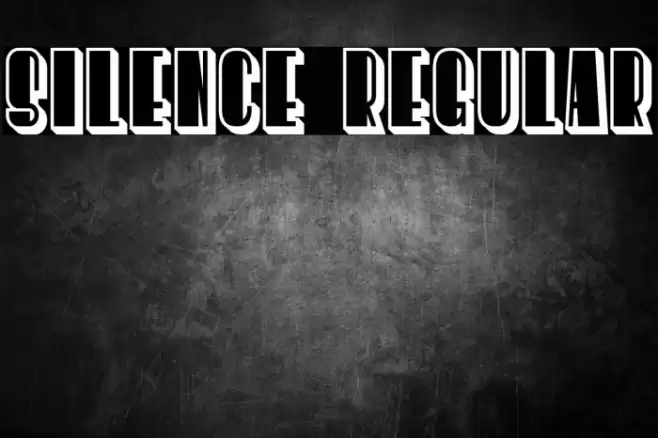 Silence Regular Шрифта examples