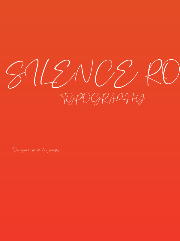 Silence Rocken Poster