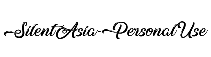 Silent Asia - Personal Use  Free Fonts Download