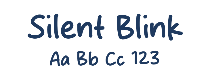 Silent Blink Font Preview