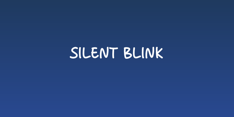 Silent Blink Social Header