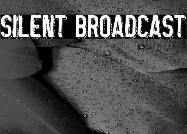 Silent Broadcast Schriftart examples