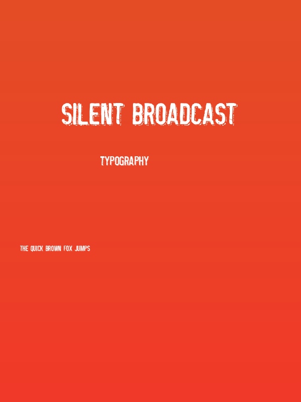 Silent Broadcast Poster