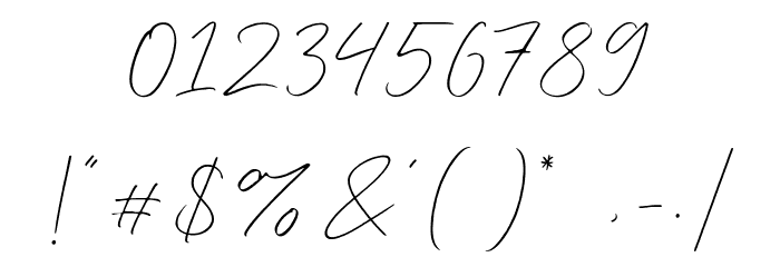 Silent Caroline Font OTHER CHARS