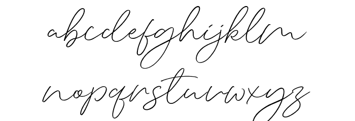 Silent Caroline Font LOWERCASE