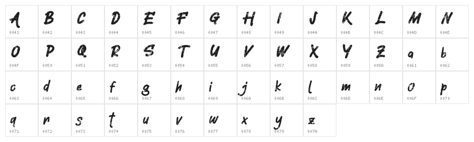 Silent FREE Character Map