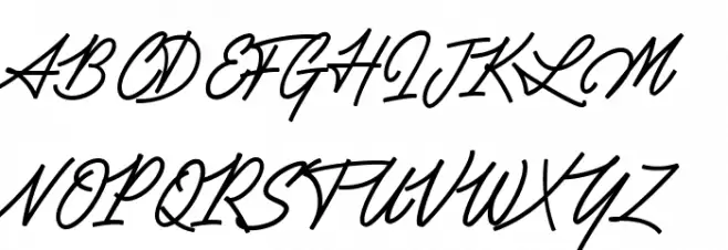 Silent Fighter フォント 大文字