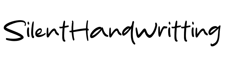 Silent Handwritting  Frei Schriftart Herunterladen