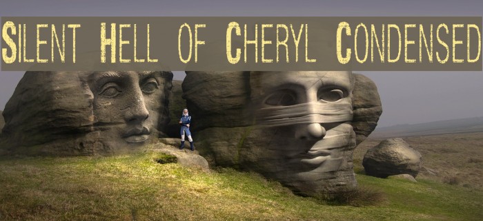 Silent Hell of Cheryl Condensed Font examples