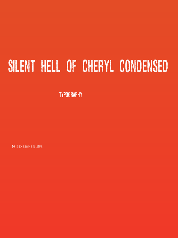 Silent Hell of Cheryl Condensed Poster