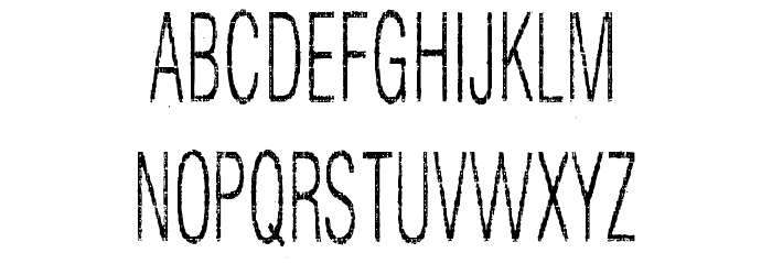 Silent Hell of Cheryl Condensed Font LOWERCASE