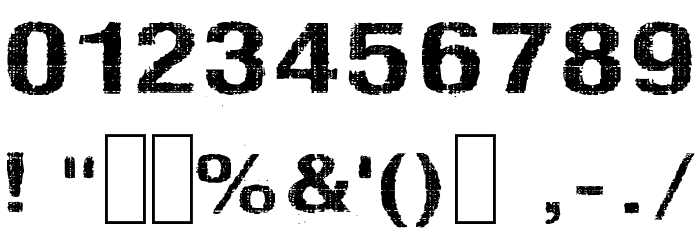 Silent Hell of Cheryl Extended Font OTHER CHARS