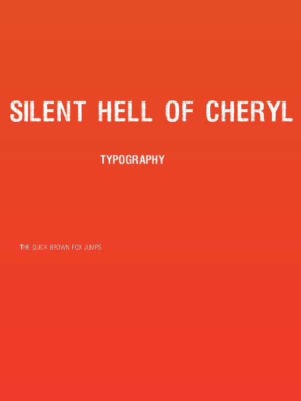 Silent Hell of Cheryl Poster