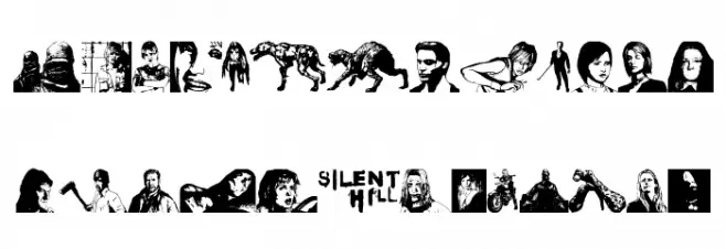 Silent Hill Nightmares Polices MAJUSCULES