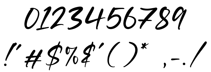 Silent Landfield Font OTHER CHARS
