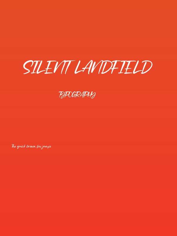 Silent Landfield Poster