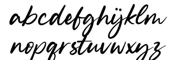 Silent Landfield Font LOWERCASE