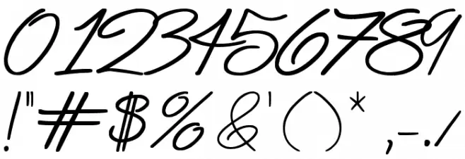 Silent Reaction Font OTHER CHARS