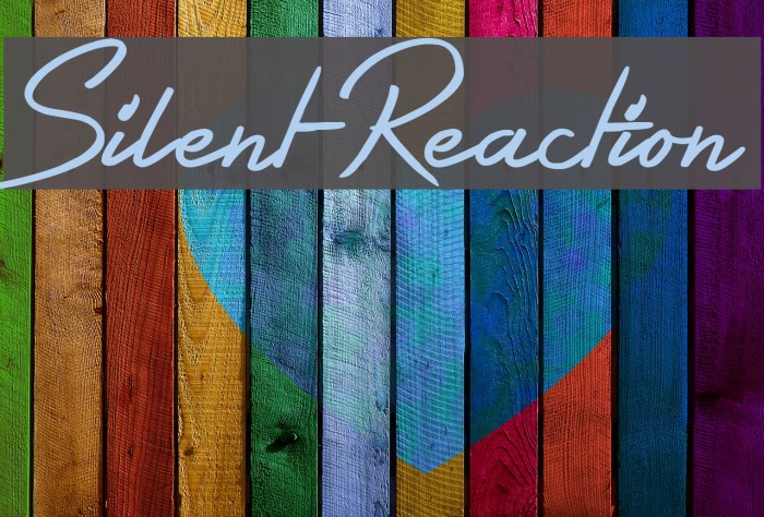 Silent Reaction Font examples