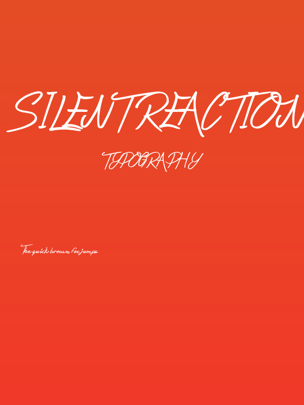 Silent Reaction Poster