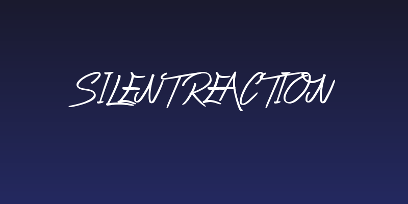 Silent Reaction Social Header