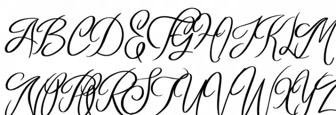 Silent Respect फ़ॉन्ट अपरकेस