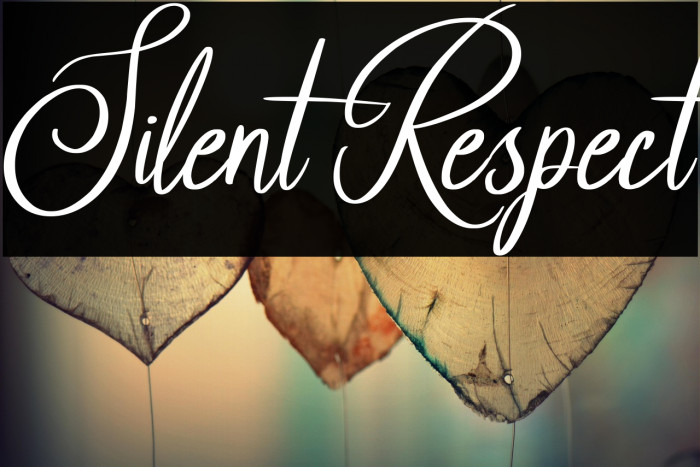 Silent Respect फ़ॉन्ट examples