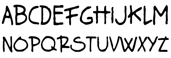 Silent Room Font UPPERCASE