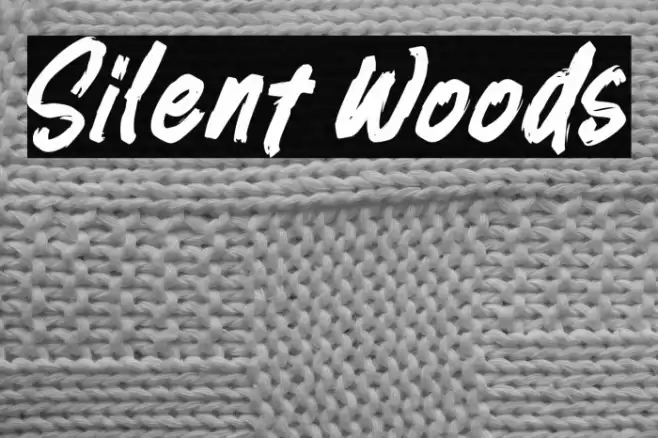 Silent Woods Font examples