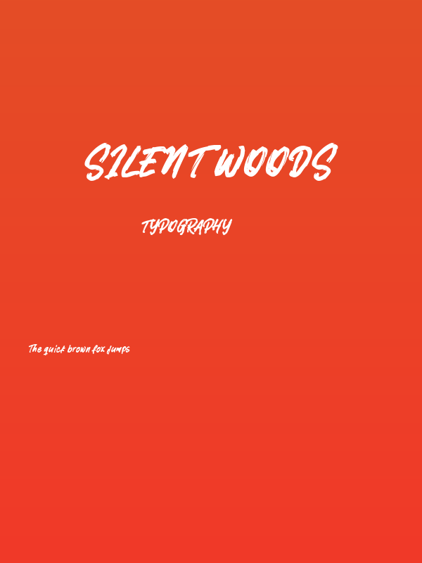 Silent Woods Poster