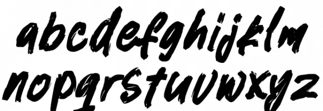 Silent Woods خط أحرف صغيرة