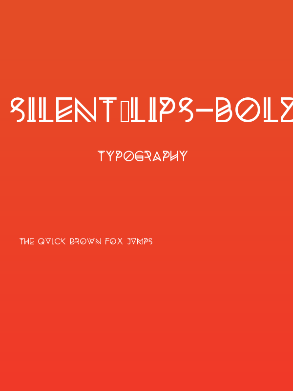 Silent_Lips-Bold Poster