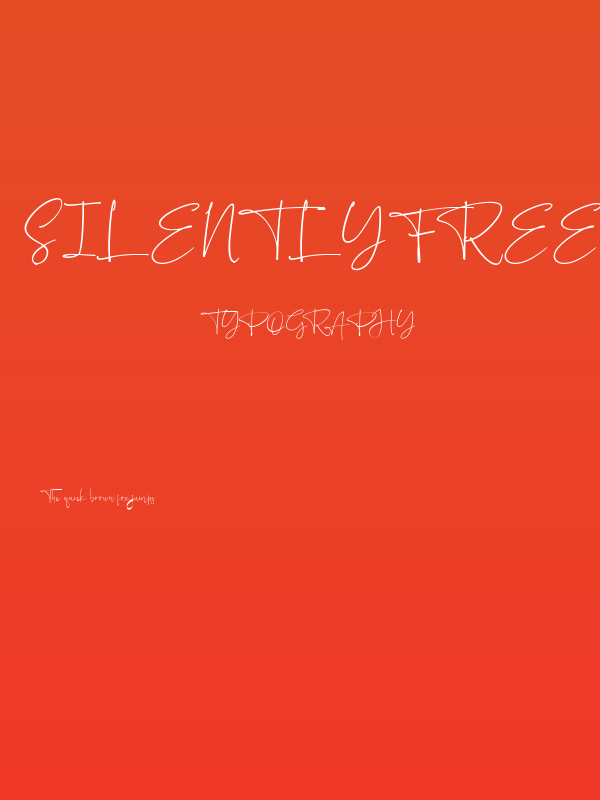 Silently FREE Poster