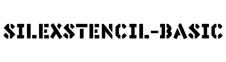 SilexStencil-Basic  フリーフォントのダウンロード