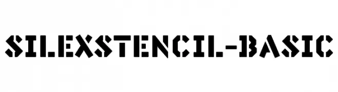 SilexStencil-Basic  नि: शुल्क फ़ॉन्ट्स डाउनलोड