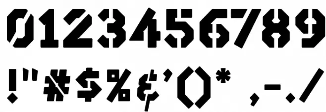 SilexStencil-Basic Font OTHER CHARS