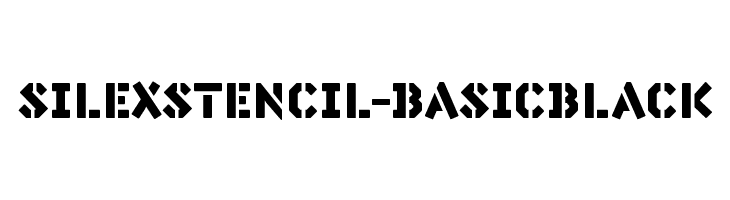 SilexStencil-BasicBlack  Frei Schriftart Herunterladen