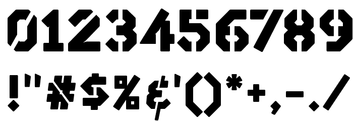 SilexStencil-BasicBlack Font OTHER CHARS