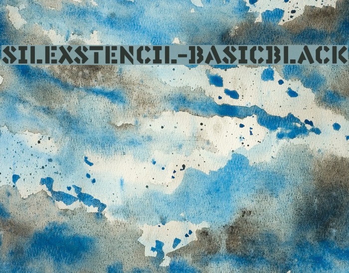 SilexStencil-BasicBlack Font examples