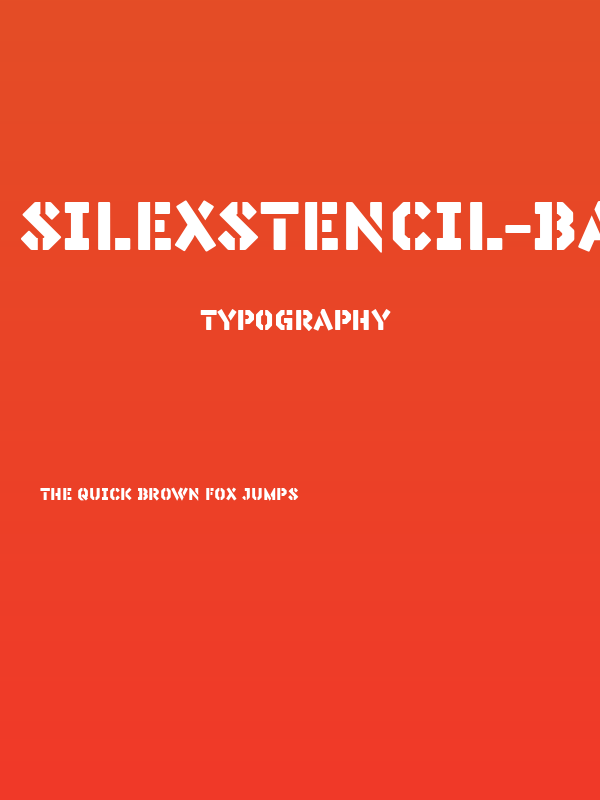 SilexStencil-BasicBlack Poster