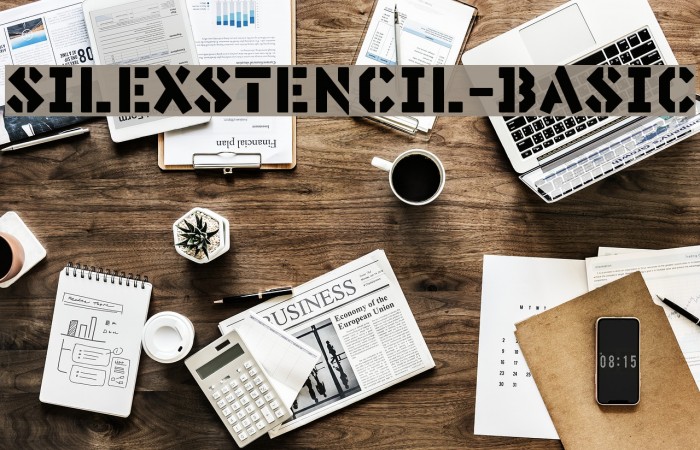 SilexStencil-Basic Schriftart examples