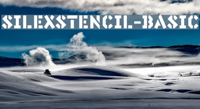 SilexStencil-Basic Schriftart examples