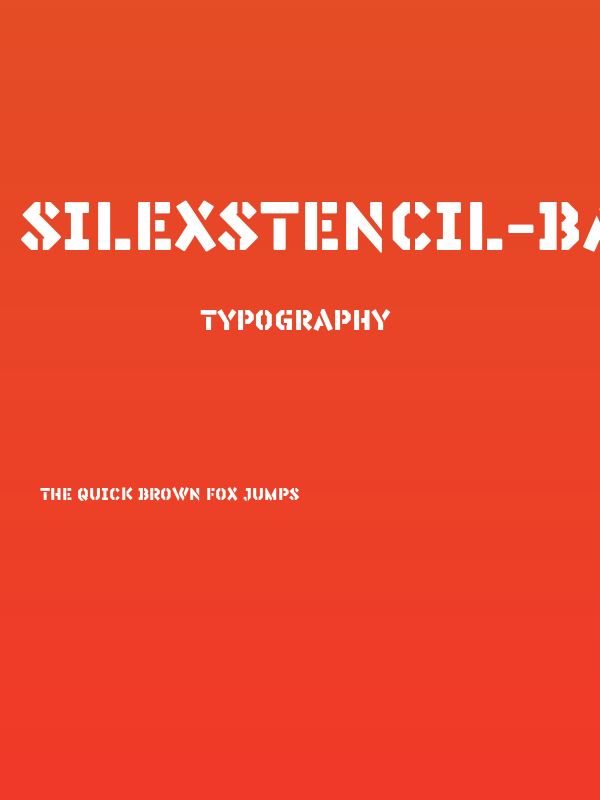SilexStencil-Basic Poster
