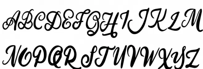 SilfhieFREE Font Litere mari