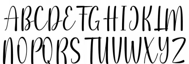 Silfia Schriftart Groß