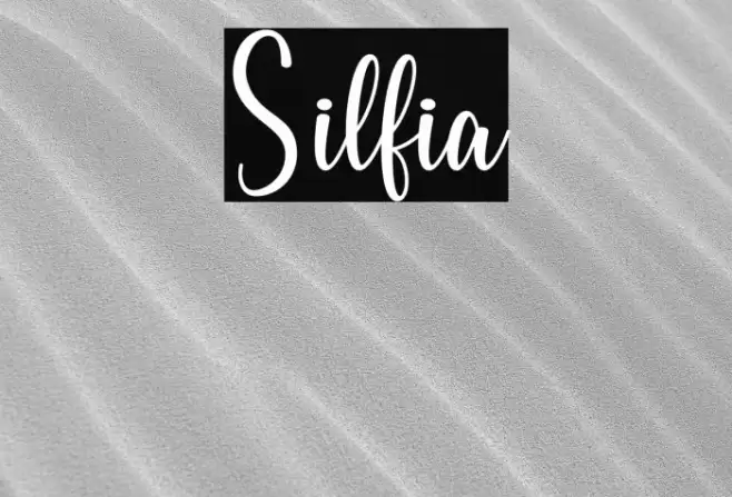 Silfia Font examples