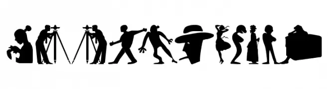 SilhouFaces  Frei Schriftart Herunterladen