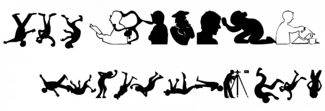 SilhouFaces Font OTHER CHARS